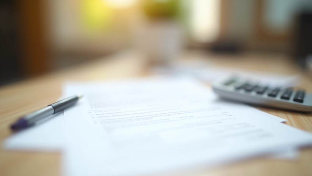Documents de retraite et calculatrice sur bureau professionnel