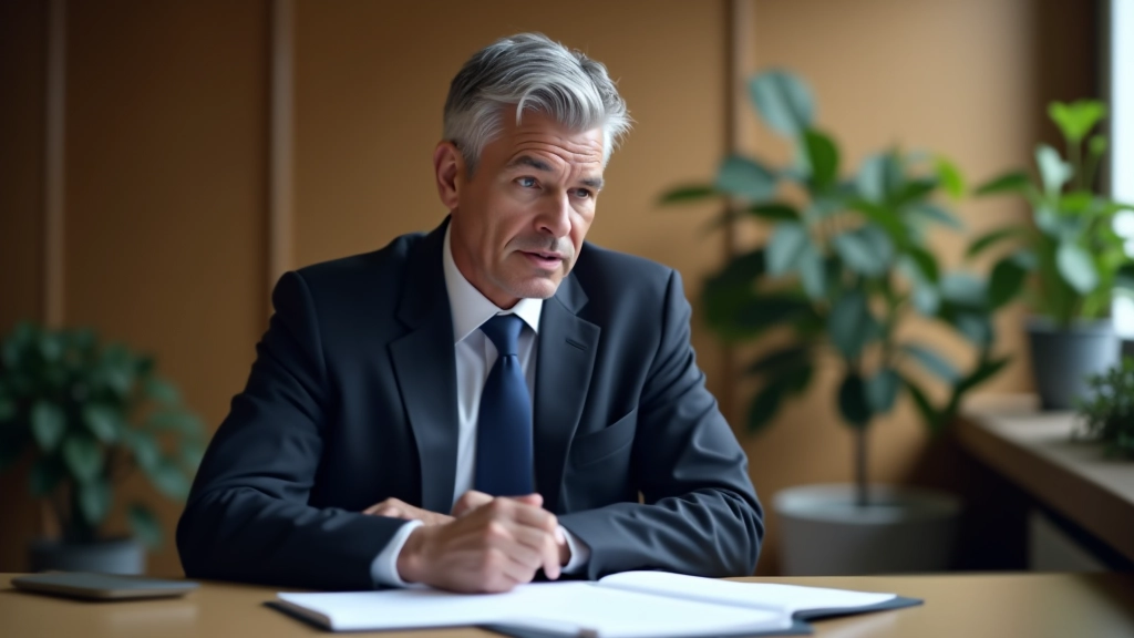 Planificateur financier senior montrant un plan de retraite structuré à un client attentif