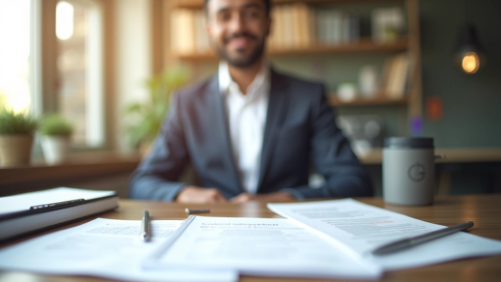 Bureau de conseil en retraite avec documents de planification pension