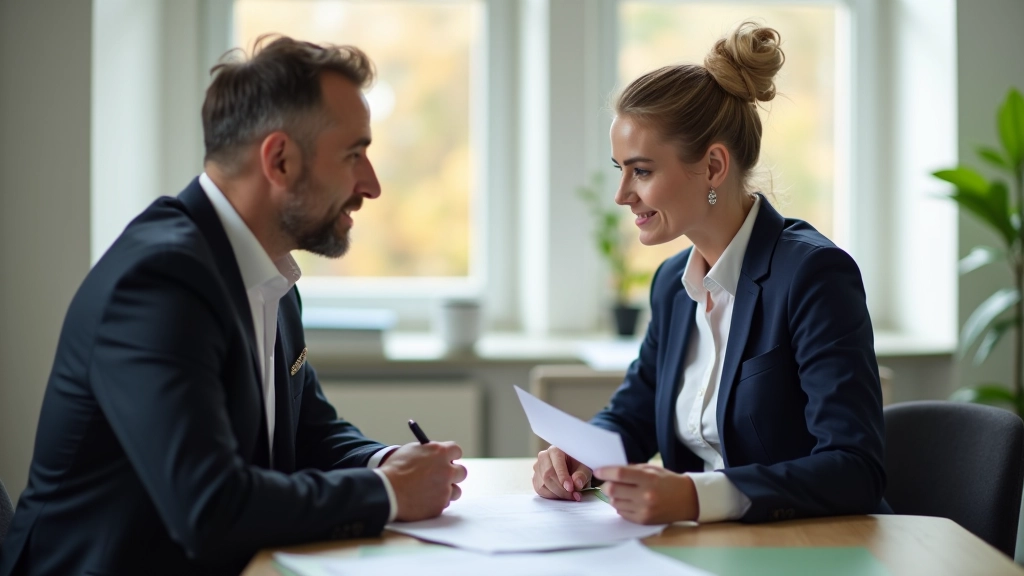Réunion de consultation en planification retraite avec advisor et client