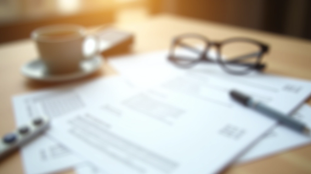 Documents de retraite et calculatrice sur un bureau avec tasse de café