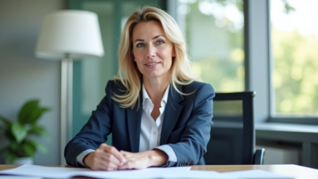 Personne consultant des documents de planification retraite dans un bureau moderne